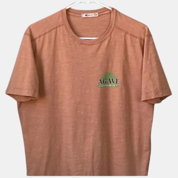 Agave Lux Men's Short Sleeve T Shirt Brown Medium - Picture 1 of 15